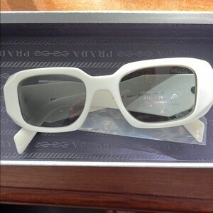 Prada White Sunglasses